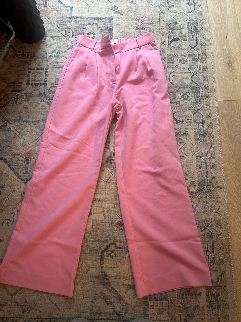Abercrombie & Fitch Pink Sloan Wide-Leg Trousers